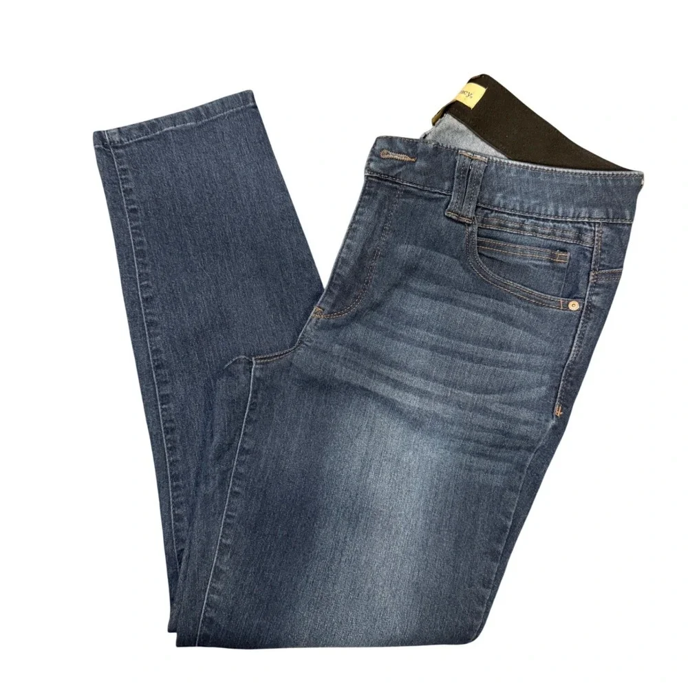 Democracy Womens Jeans Blue 12 Ab'solution Skinny Stretch Tummy Control B1848POK